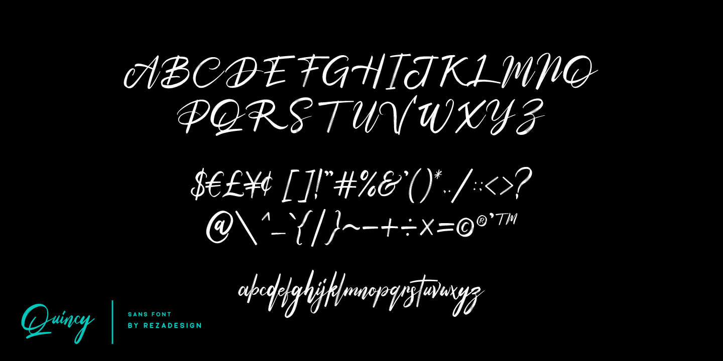 Example font Peter Quincy #3